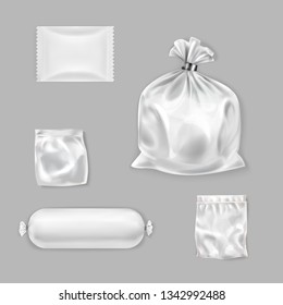 plastik bag for design vector 3d realistic