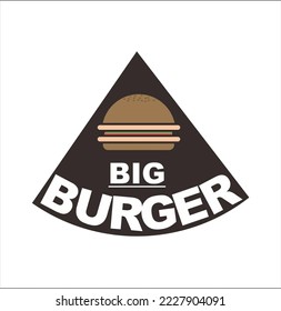 Plat design vector big burger