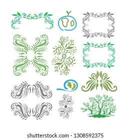 Plat Ornaments And Frames (Vector Art)