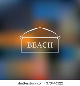 Plate beach icon