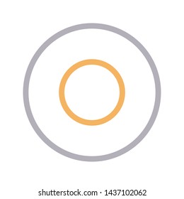 plate color line vector icon
