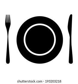 plate with cutlery