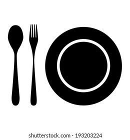 plate with cutlery