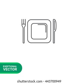Plate and cutlery