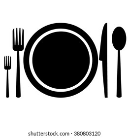 A plate with cutlery4