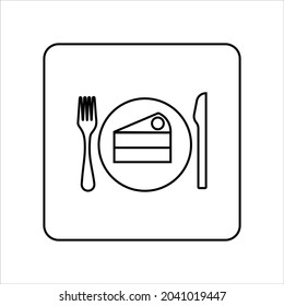 Plate dish with fork and knife icon, Dinner Plate,  Plate dish with food, Spoon And Fork and knife Crossed 