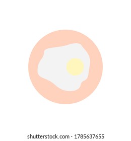 Plate, egg icon. Simple color vector elements of public catering icons for ui and ux, website or mobile application