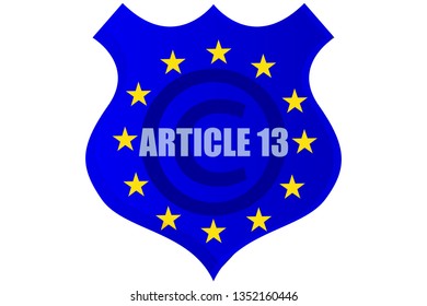 Plate of the European standard, Article 13.