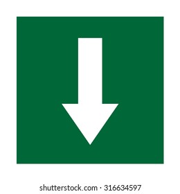 plate fire exit vector sign