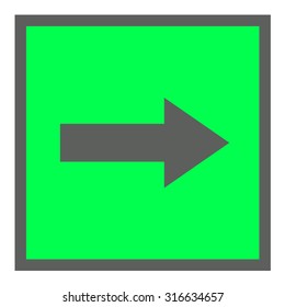 plate fire exit vector sign