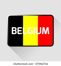 The plate with the flag of Belgium