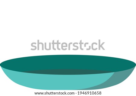 Plate. Flat plate for food. Fruit plate.