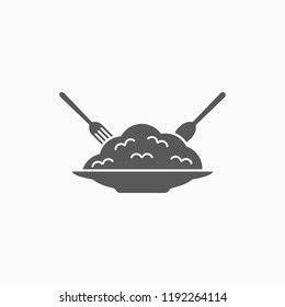 plate of food icon