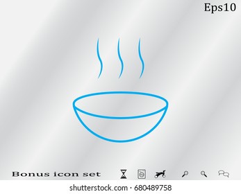 Plate, food, icon, vector illustration eps10