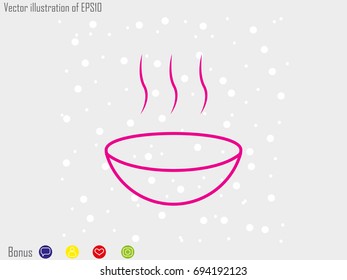 Plate, food, icon, vector illustration eps10