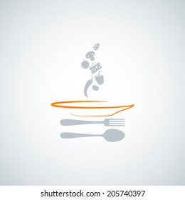 plate food menu background