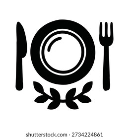 Plate fork knife apple measuring tape laurel diet healthy eating