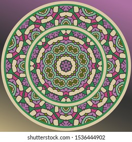 plate, frame. round geometric ornament for  porcelain plate,trays, dishes, can also be used as a background, invitation, greeting card