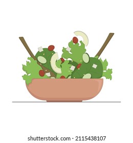plate of fresh vegetable salad with avocado