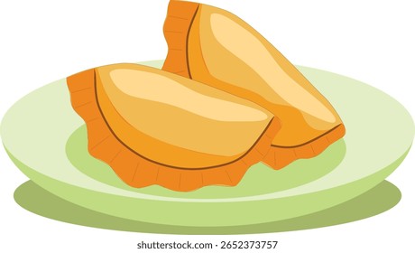a plate of fried dumplings