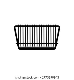 Plate holder icon.flat vector graphic in white background