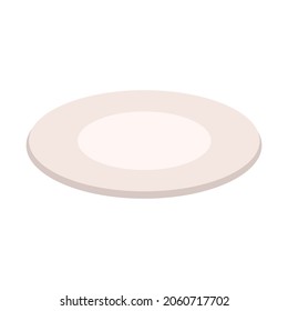 Plate icon. Plate cartoon. Vector illustration.