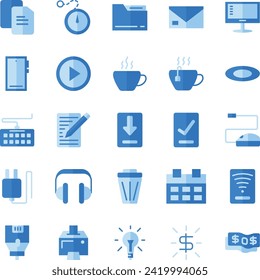 Plate Icon Design Colour with theme Daily Life Remote Working 