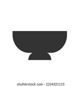 Icono de placa. Ilustración vectorial de cena.