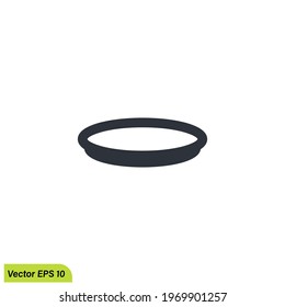 plate icon dish symbol vector illustration 