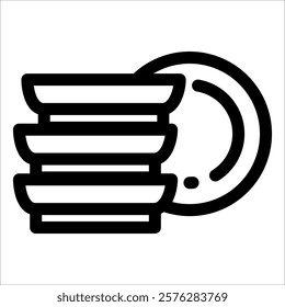 Plate Icon Element For Design
