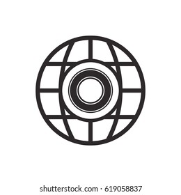 Plate  icon, isolated. Flat  design.