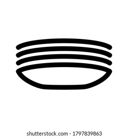 plate icon or logo isolated sign symbol vector illustration - high quality black style vector icons
