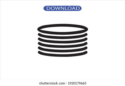 plate icon or logo isolated sign symbol vector illustration - high quality black style vector icons.