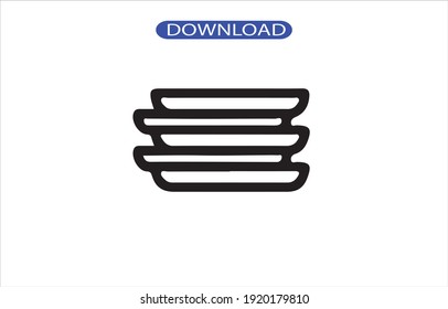 icono de placa o logotipo símbolo de signo aislado ilustración vectorial - iconos vectoriales de estilo negro de alta calidad.