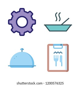 plate icon set. vector set about restaurant, tray, settings and soup icons set.