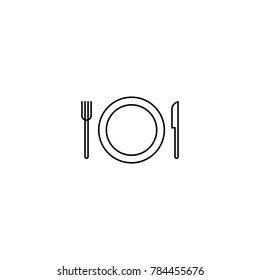 plate icon. sign design