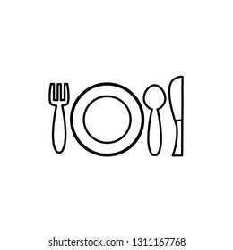 plate icon vector