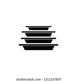 plate icon vector