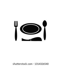 plate icon vector