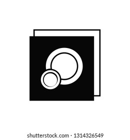 plate icon vector