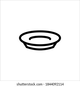 plate icon, vector, design trendy