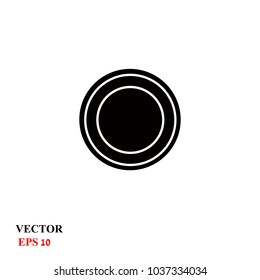 plate icon. vector illustration