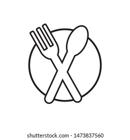 plate icon vector illustration template