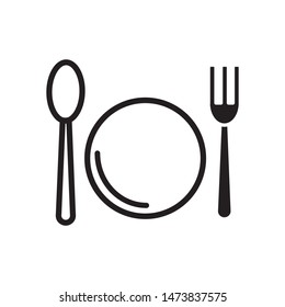 plate icon vector illustration template