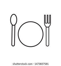 plate icon vector illustration template
