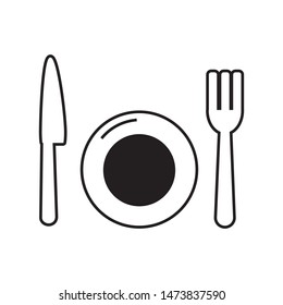 plate icon vector illustration template