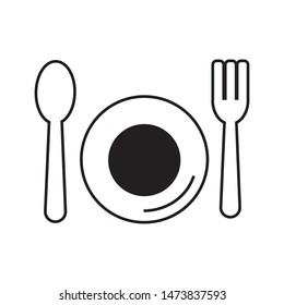 plate icon vector illustration template
