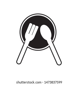 plate icon vector illustration template