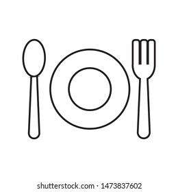 plate icon vector illustration template