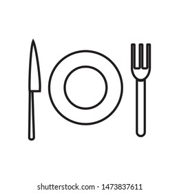plate icon vector illustration template
